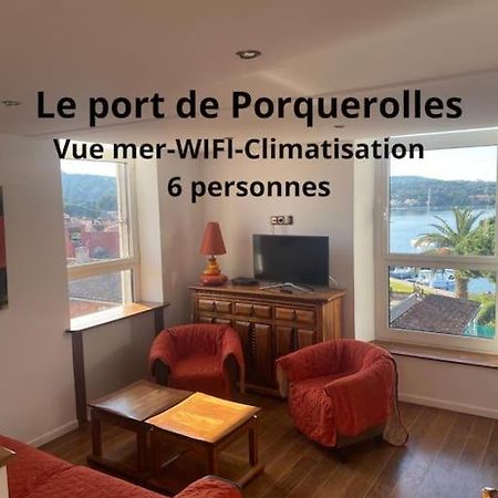 Ile De Porquerolles : T3 Climatise Vue Mer Eksteriør billede